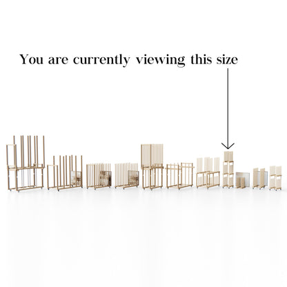 UNZERO 3-Tier & Desktop Art Storage Rack for Canvas & Prints
