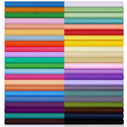 Macarrie 40 Pcs 100% Cotton Fat Quarters Fabric Bundles 10" x 10" Precut Fabric Quilting Patchwork Multicolor Squares Sewing Supplies Scrap Swatches Bulk for DIY Craft Cloths Handmade Color Analysis