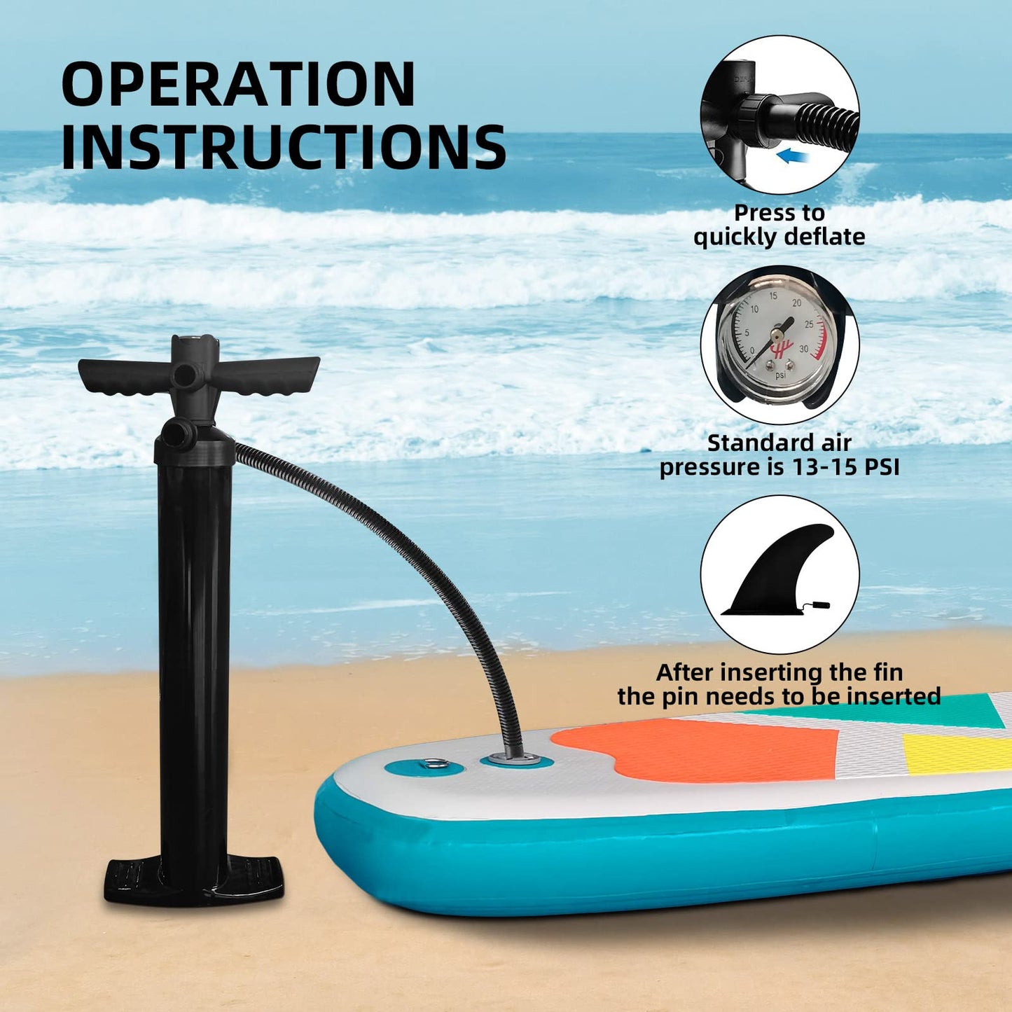 Inflatable SUP Stand-Up Paddle Boards for All Skill Levels, QILEBA 10'4'' Ultra-Light Paddleboard with Durable SUP Accessories, Fins, Paddle, Pump, Leash, Extra Wide Stable Non-Slip Yoga Deck