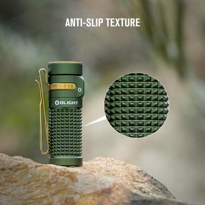OLIGHT Baton4 Rechargeable Flashlights Bundle with Baton4 EDC Pocket Light (OD Green)
