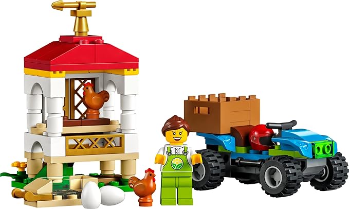 LEGO City Chicken Henhouse 60344 Building Farm Toy Set for Kids Boys and Girls Ages 5+ (101 Pieces)
