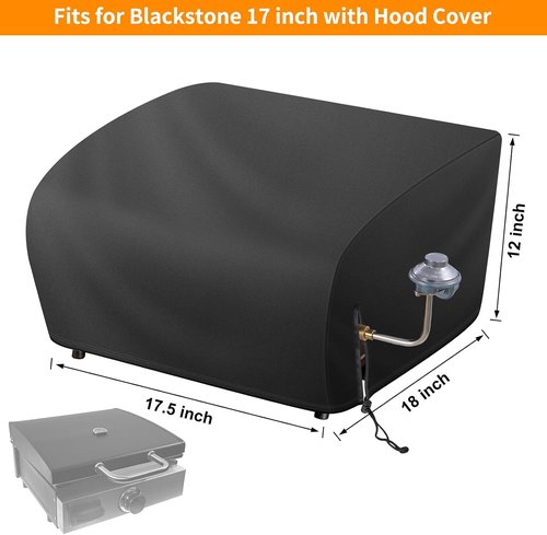 Blackstone Grill Cover - Waterproof Oxford Material for 17" Griddle | Durable & Secure Fit
