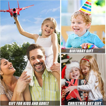 RC Planes for KidsRemote Control Airplanes Toys for Boys Girls2CH Outdoor Foam RC Glider Fighter Jet for Teen and Adults Hobby Blue