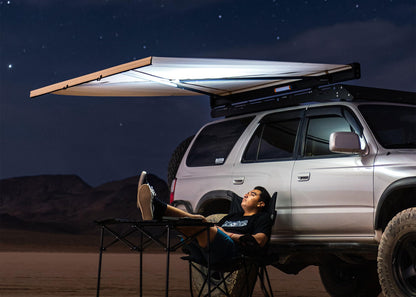 KAMMOK CROSSWING: Car Awning | Three-Second Deployment | No Supports Required | All-Weather Durability | Adjustable Coverage | Charcoal Gray 7 ft