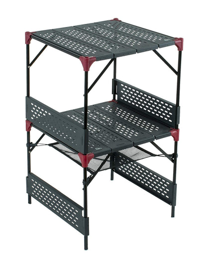 iClimb 3 Extendable Folding Table L and 2 Pack Connecting Plates and 2 Lantern Hanger Bundle, Ultralight Compact for Many People Camping Backpacking Beach Concert BBQ Party