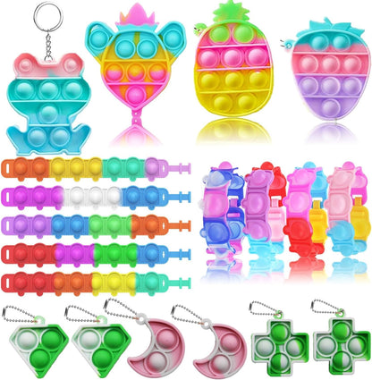 Kaisbro 115 Pcs Squishy Fidget Toys - Fun Party Favors for Kids Ages 4-12 | Ideal for Goodie Bags & Prizes