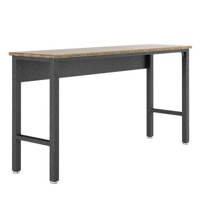 Manhattan Comfort Fortress Garage Work Table, Black/Grey