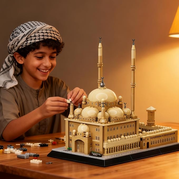 Egypt Mohammed Ali Mosque Building Blocks Cairo Landmark Architecture Model for Adults and Kids Creative Construction Set for Collectors &amp History Lovers