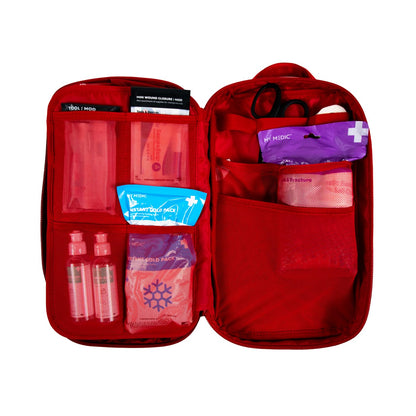 My Medic MYFAK Large Standard - HSA FSA First Aid Kit - Comprehensive Home Medical Kit with 150 Items - IFAK for Camping Car or Boat - Red