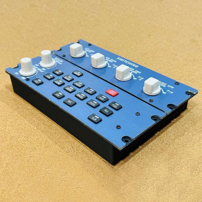 Flight Simulator Controller A32X ECAM Home Cockpit Panel for MSFS 2020/2024 FE-NIX FB-W on Windows Plug-and-Play Display Unit