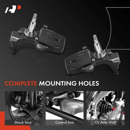 A-Premium 2 x Front Suspension, 2 inches Drop Spindles Compatible with Ford F-150 1997-2003, Expedition 1997-2002, F-150 Heritage 2004 & Lincoln Navigator 1998-2002, RWD Only