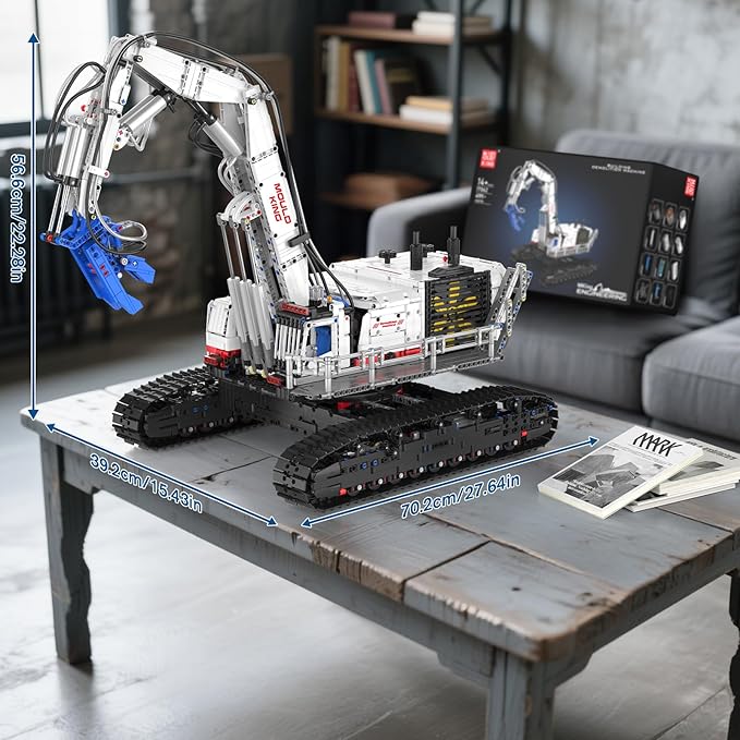Mould King Engineering Excavator Building Sets 17062 Large RC Construction Building Kits with APP Remote Control STEM Construction Vehicles Model for Adults(4195PCS)