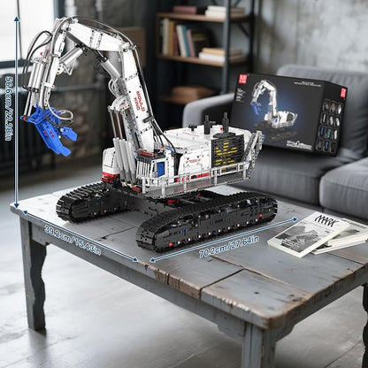 Mould King Engineering Excavator Building Sets 17062 Large RC Construction Building Kits with APP Remote Control STEM Construction Vehicles Model for Adults(4195PCS)