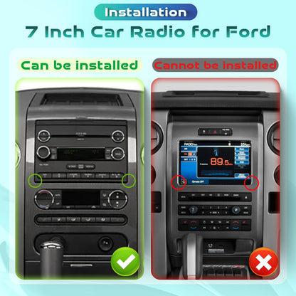 [Android 15/4G+64G] 7” IPS Touch screen Car Radio for Ford F150 F250 F350 E250 E350 Edge Fusion Explorer with Wireless Carplay&Android Auto,Car Stereo support Bluetooth5.0 DSP WiFi GPS USB Rear Camera