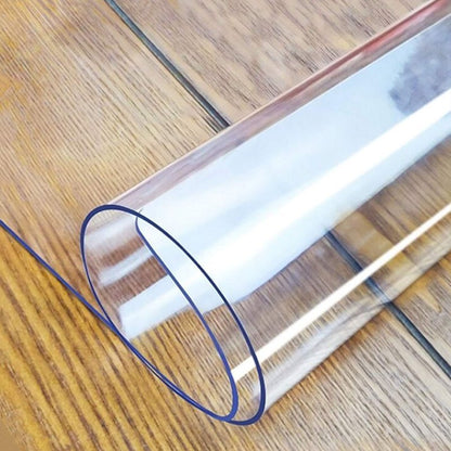 LovePads Clear Table Cover Protector, 23.6 x 39 Inch 2mm Thick Plastic Table Cover, Table Protector for Dining Room Table, Waterproof Dresser Cover Top for Kitchen, Coffee, Writing Desk
