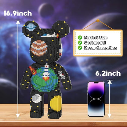 Space Bear Building Blocks (5800 PCS) Creative Animal Brick Set for Kids &amp Adults Micro Building Blocks Teddy Blocks Children Toys for Christmas Halloween Anniversary