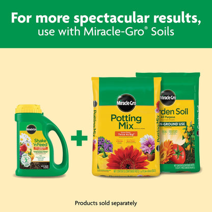 Miracle-Gro Shake 'N Feed All Purpose Plant Food - Ideal for Indoor & Outdoor Plants, 4.5 lbs.