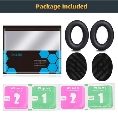 Premium Replacement Ear Pads for Bose QC35 & QC35ii Headphones Made by GEVO- Comfortable Adaptive Memory Foam and Extra Durable - Fits QuietComfort 35 & 35ii / SoundLink 1&2 AE（Over-Ear） (Black)
