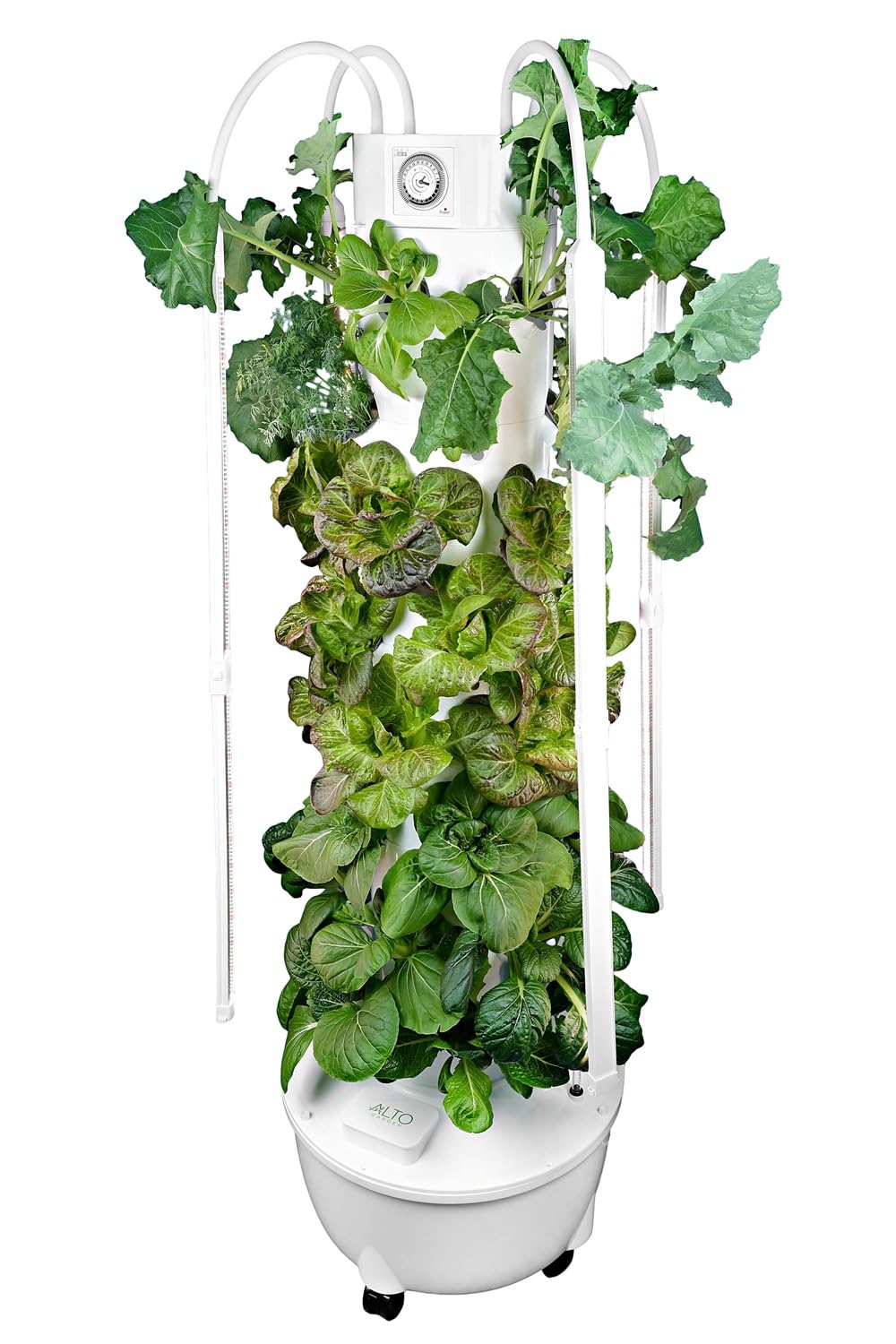ALTO GARDEN HX Aeroponic Tower | High Capacity Tower | Hydroponics Growing System Kit | Food Grade with 40 Net Pots (with LED Grow Lights)