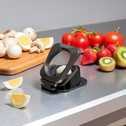 Skiennix Egg Slicer - Heavy Duty Stainless Steel Cutter with 3 Slicing Styles | Easy to Clean