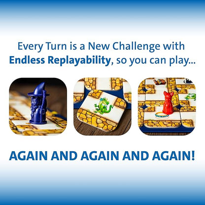 Ravensburger Labyrinth Board Game - A Strategic Maze Challenge for Family Nights - Find Treasures &amp Block Opponents - MESH Accredited - Great Birthday Gift - 2-4 Players - Kids Ages 7-10 and Older