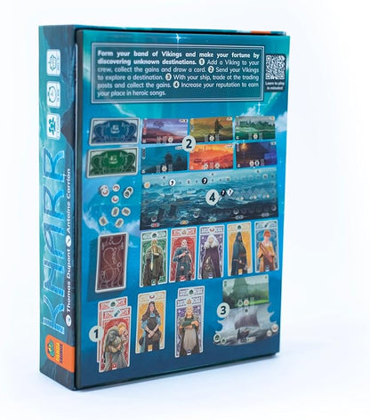 Knarr Board Game - Form the Greatest Band of Vikings! Thrilling Exploration and Strategy Game Fun Family Game for Kids &amp Adults Ages 10+ 2-4 Players 30 Min Playtime Made by Pandasaurus Games