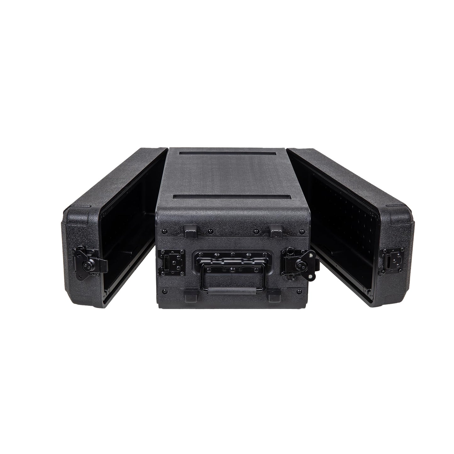 Crossrock 3U Rack Case 11" | Wireless Mic & IEM System Case, Adjustable Rails 6.3"–10.2", Watertight PE (CRA9803U-280S)