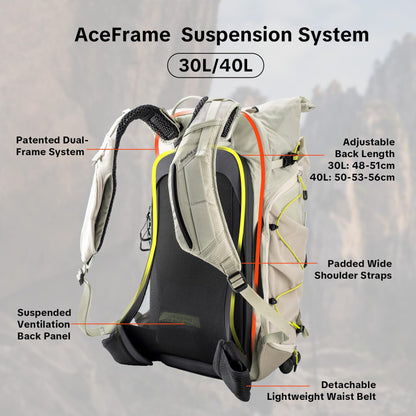 PGYTECH OnePro Ultralight Camera Backpack, Expandable Camera Bag 40L for Photographers, Outdoor Travel Bag with Dividers and 16" Laptop Sleeve, Compatible with DSLR/Drones/Mirrorless (Space Black)