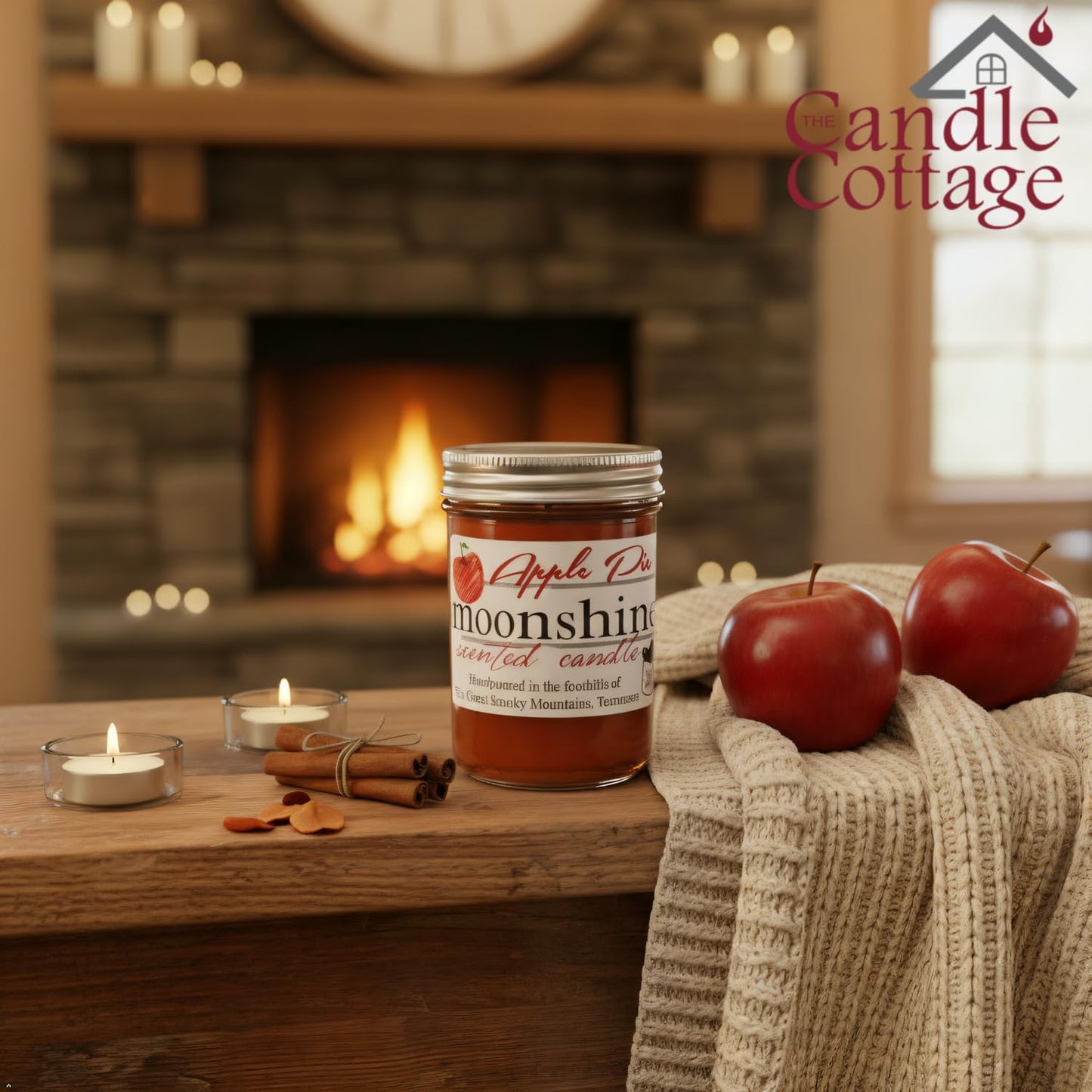 The Candle Cottage Mini Moonshine Candle - Apple Pie