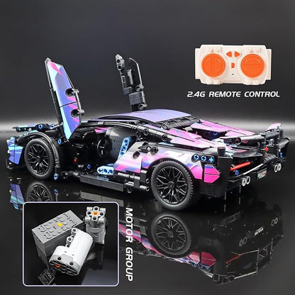 Remote Control Car Building Set 1:14 Technical Sports Racing Car Building Kit with Motors and Rechargeable Battery Toys Gift for Adults &amp Boys Age 12+ (1314 PCS)