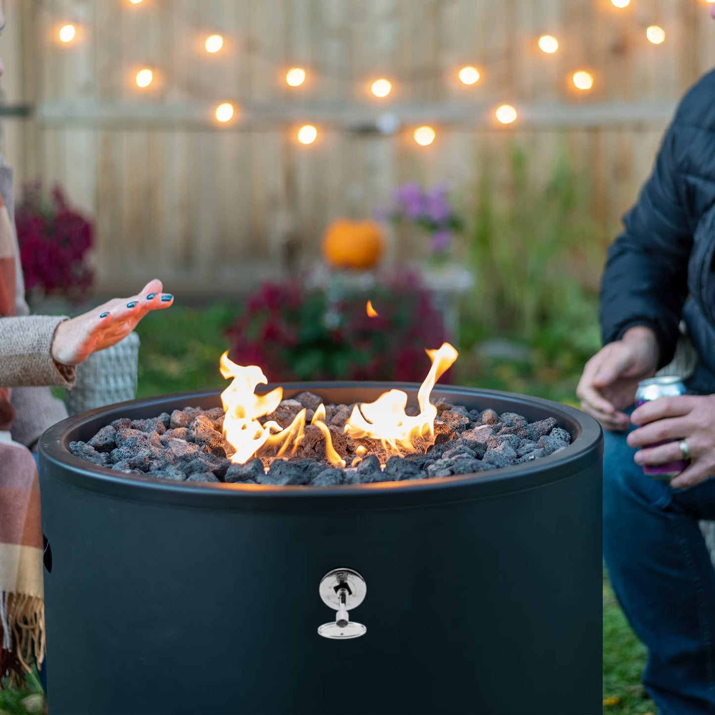 Stanbroil Natural Gas Fire Pit Stainless Steel Burner Ring Installation Kit, 12-inch