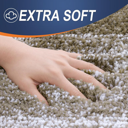 OLANLY Large Bath Rug Mat - Extra Soft Microfiber, Quick Dry, Machine Washable | 44x32 Coffee Color