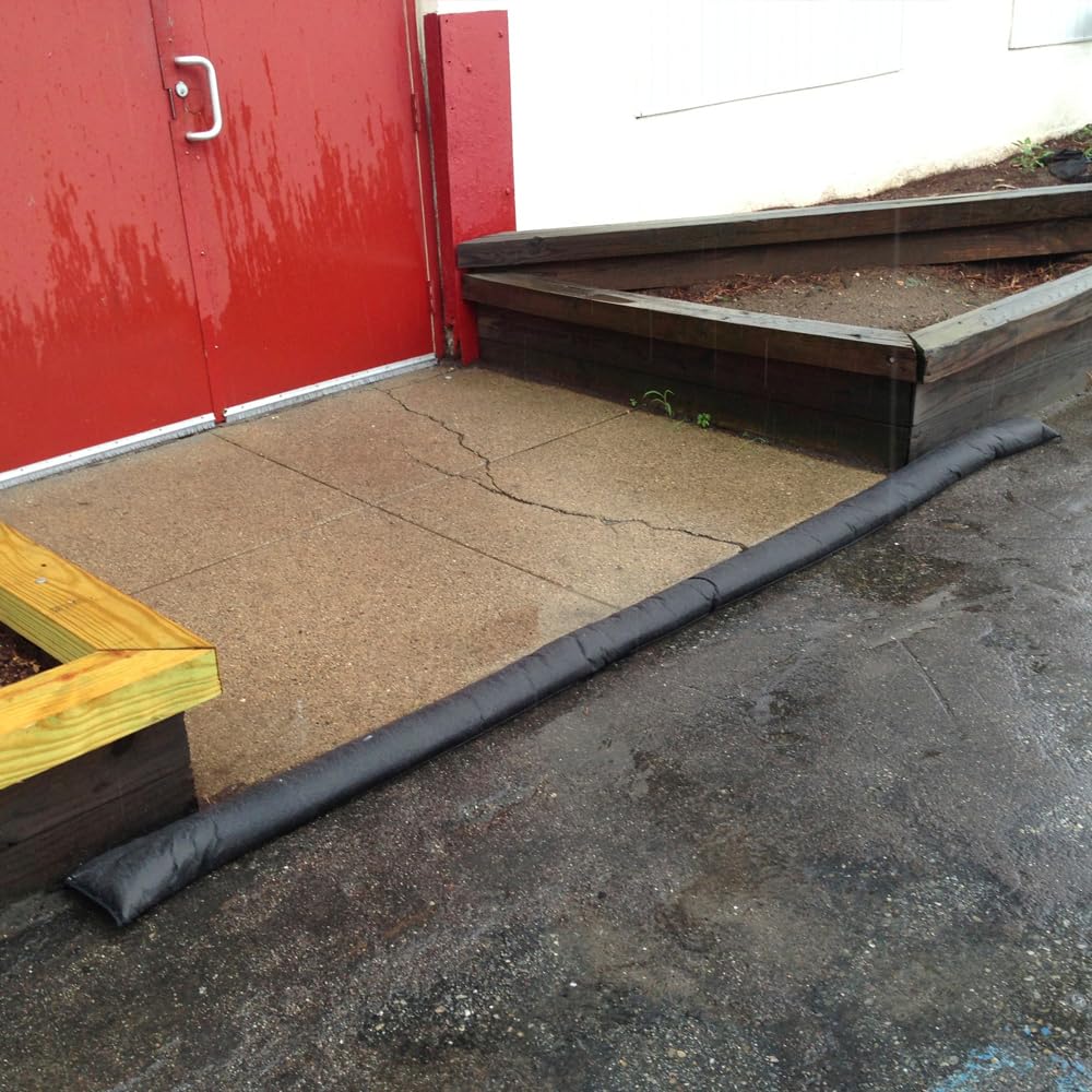 Quick Dam Grab & Go Flood Kit includes 5- 10ft Flood Barriers in Bucket