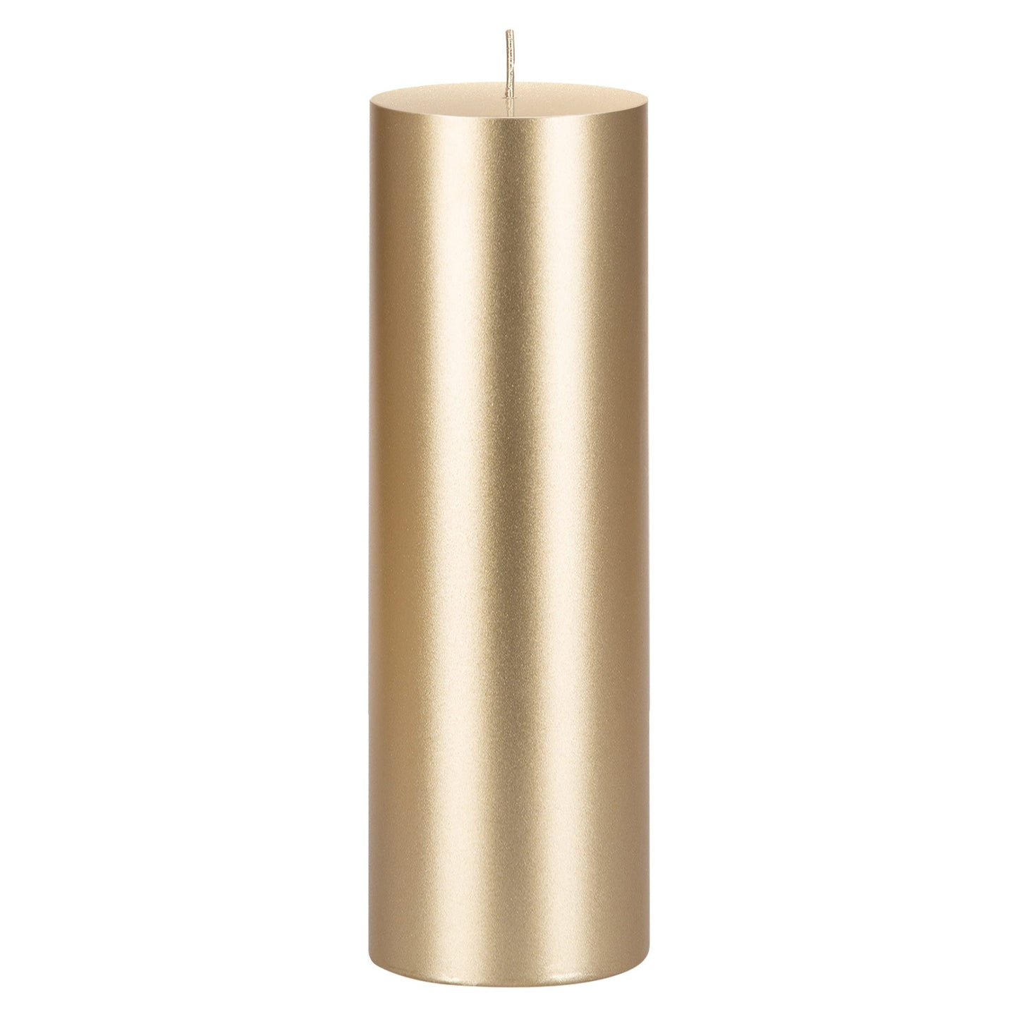 Mega Candles 1 pc Unscented Solid Gold Pillar Candles, Hand Poured Premium Wax Candle 3 Inch x 9 Inch, Home Décor, Spas, Weddings, Occasions, Party, Centerpieces, Holidays, Vigils, Prayers
