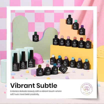 Beetles Halloween Gel Nail Polish - 39 Pcs Jelly Nail Set Glitter Changing Nail Polish Kit Treasure Box Collection with 3Pcs Base Matte and Glossy Top Soak Off Nails