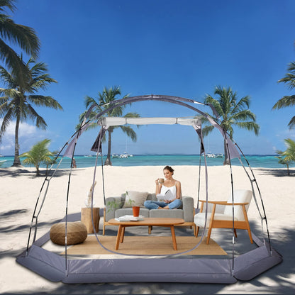 Bubble Tent 4-6 People Transparent Tent 10'x10' Outdoor Tents Cold and Waterproof Suitable for Terrace, Canopy, Backyard Star Watching Camping Portable Tents