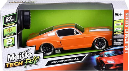 Maisto Tech R/C 1:24 Scale 2.4 GHz 1967 Ford Mustang GT Metallic Orange