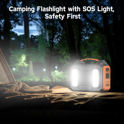 Portable Power Station 300W Solar Generator 280Wh(without Solar Panel), 110V Portable Power Bank with AC Outlet Pure Sine Wave, DC, USB QC3.0, External Battery Power Pack for Camping RV Outdoor Use