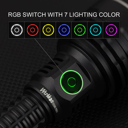 Wurkkos TS30S PRO Super Bright 6000 Lumen Led Flashlight, SBT90.2 High Lumen, Long Throw, Anduril 2.0 UI, Waterproof for Emergency