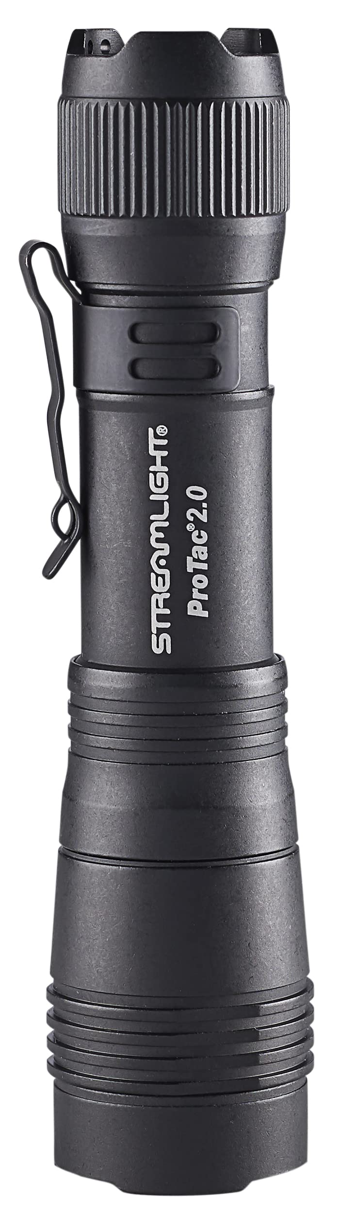 Streamlight 89000 ProTac 2.0 2000-Lumen 17300-Candela Rechargeable Tactical LED Flashlight with USB C Cable, and Holster, Box, Black