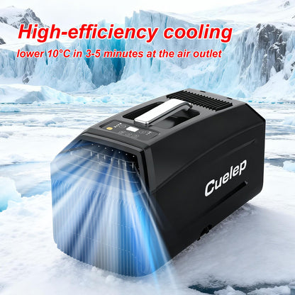 CUELEP Portable Air Conditioner,Fast Cooling Air Conditioners Dehumidifier, 5200BTUs AC 450W Power Consumption Portable Mini Air Conditioner for Camping Tent,RV,Car,Truck,Van and Fishing,Pet(AC ONLY)