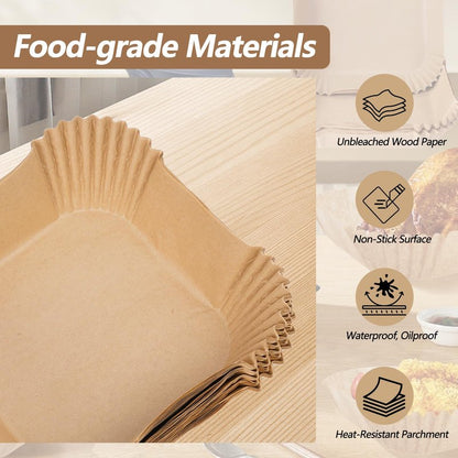 300PCS Air Fryer Liners disposable for Ninja Crispi,Air Fryer Accessories for Ninja Crispi 4-in-1 Portable Glass Cooking System,Suitable for Ninja Crispi Containers