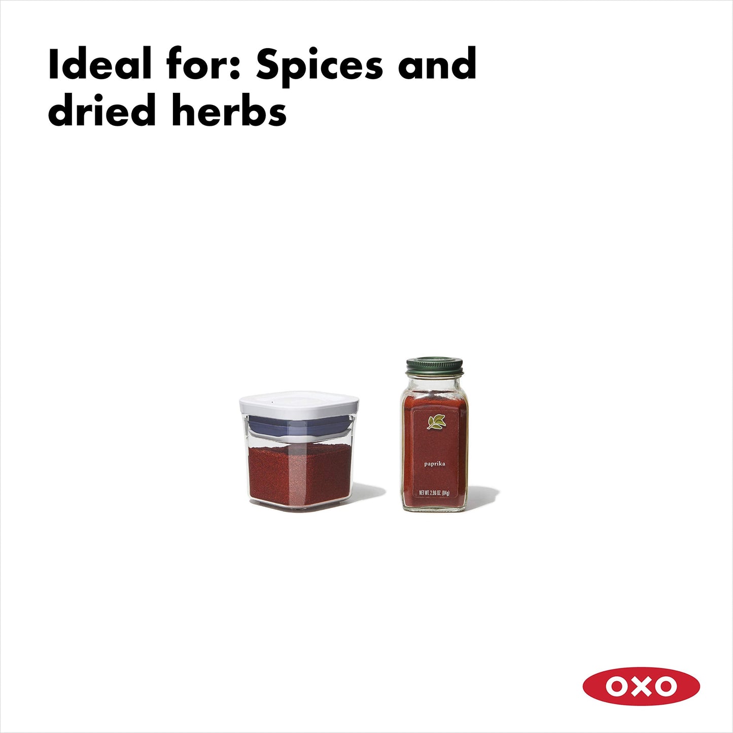 OXO Good Grips 6-Piece POP Container Set with Scoops, 4.4 Qt & 1.1 Qt, White & 4-Piece Mini POP Container Set