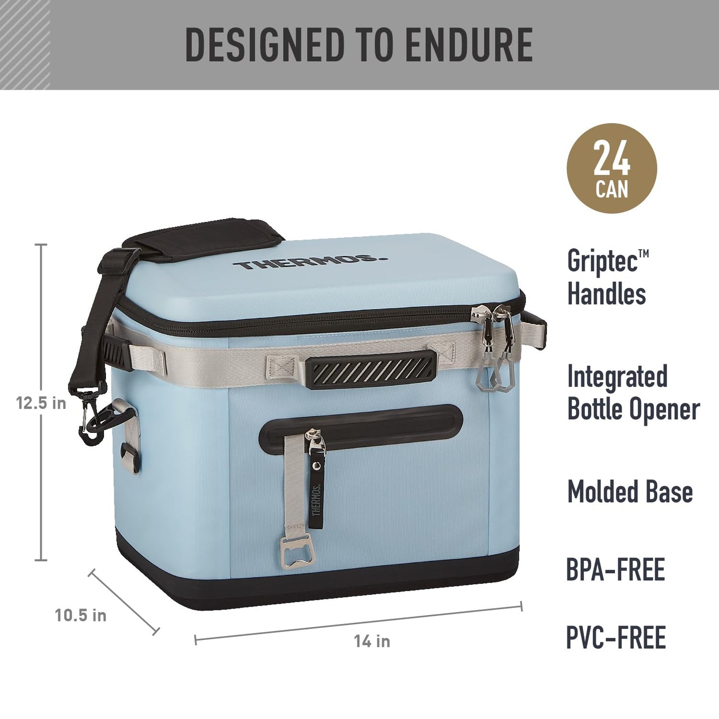 THERMOS ICON Series, 24 Can Cooler, Glacier