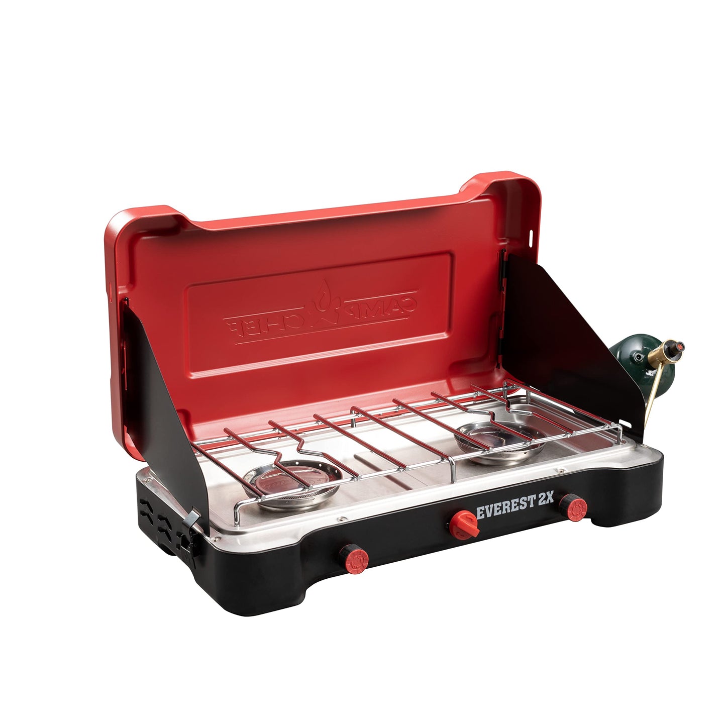 Camp Chef Everest 2X 2-Burner Portable Camping Stove, 40,000 BTUs, Propane