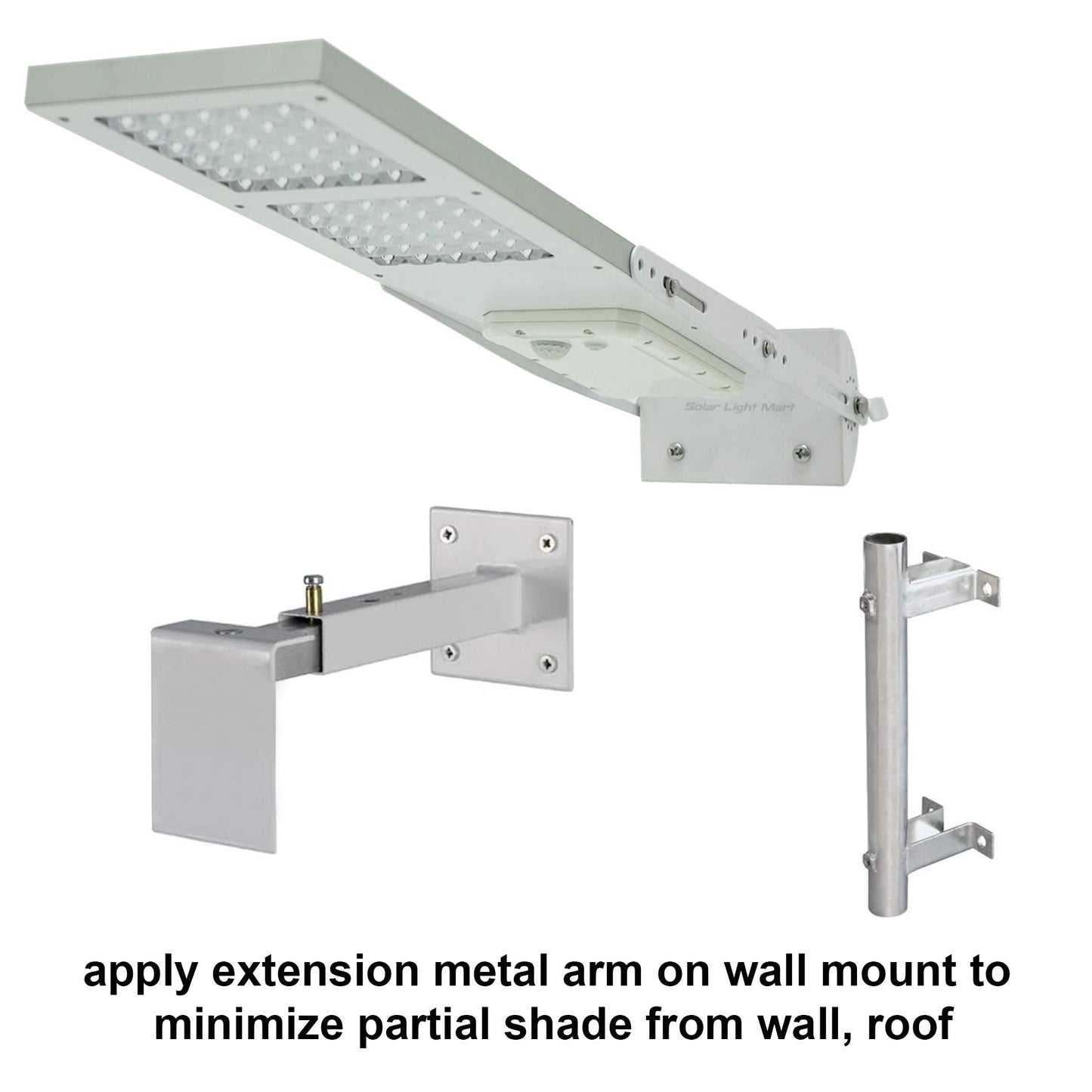 BETA 3000X Solar Street Light, Motion Sensor Outdoor Dusk to Dawn, Barn Parking Lot Driveway, Fit Max Pole Diameter 3" Cool White