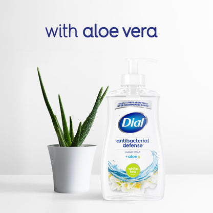 Dial Antibacterial Liquid Hand Soap, White Tea, 11 fl oz (Pack of 4)