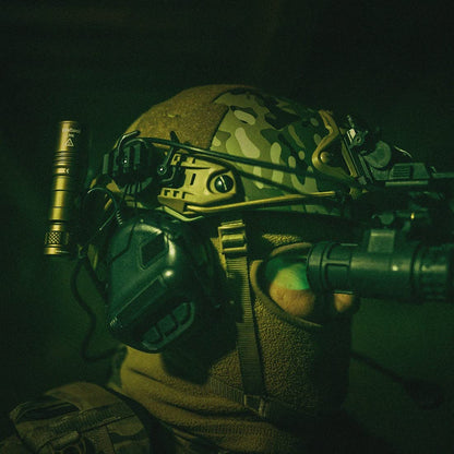 Weltool W35IRH Tactical Helmet Light, Adjustable Infrared Flashlight, Battery Powered, Black