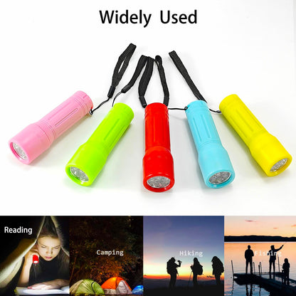 100 Pack Mini Flashlights Bulk, Small Multicolor Flashlights Bulk with Lanyard, 300 AAA Batteries Included for Hurricane Supplies Camping Essentials Emergency Christmas Party Favors Halloween Gifts