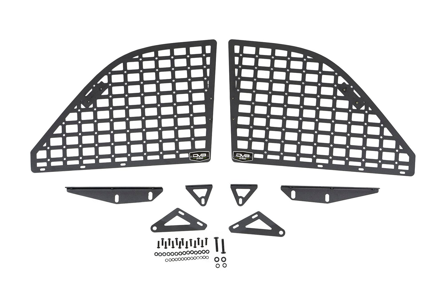 DV8 Offroad Rear Window Molle Panels for 2021-2026 Ford Bronco 4-Door | Includes Passenger & Driver Side Panels | Mount Molle Bags, Med Kits, Tools, & Other Accessories | Run with or Without Hardtop